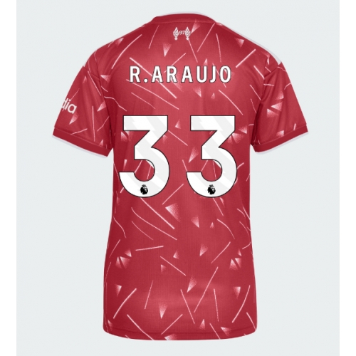 Liverpool Ronald Araujo #33 Maglia Gara Casa Repliche 2026-27 Donna Maniche Corte Liverpool Ronald Araujo #33 Maglia Gara Casa Repliche 2026-27 Donna Maniche Corte